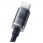 CABLU alimentare si date Baseus Crystal Shine- Fast Charging Data Cable pt. smartphone- USB la USB Type-C 100W- 1.2m- braided- n