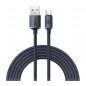 CABLU alimentare si date Baseus Crystal Shine- Fast Charging Data Cable pt. smartphone- USB la USB Type-C 100W- 2m- braided- neg