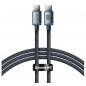 CABLU alimentare si date Baseus Crystal Shine- Fast Charging Data Cable pt. smartphone- USB Type-C la USB Type-C 100W- 1.2m- bra