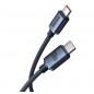 CABLU alimentare si date Baseus Crystal Shine- Fast Charging Data Cable pt. smartphone- USB Type-C la USB Type-C 100W- 1.2m- bra