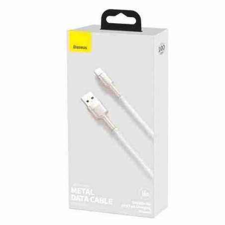 CABLU alimentare si date Baseus Cafule Series- Fast Charging Data Cable pt. smartphone- USB la USB Type-C 66W- braided- 1m- alb