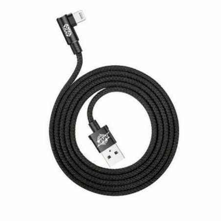 CABLU alimentare si date Baseus MVP- Fast Charging Data Cable pt. smartphone- USB la Lightning iPhone 2A unghi 90 grade- brodat-