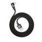 CABLU alimentare si date Baseus MVP- Fast Charging Data Cable pt. smartphone- USB la Lightning iPhone 2A unghi 90 grade- brodat-