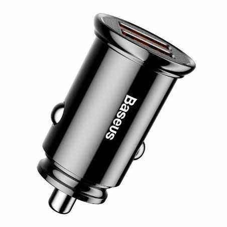 INCARCATOR AUTO Baseus Circular Plastic- Quick Charge 30W- 2 x USB Output 4.5V/5A- pt. bricheta auto- negru CCALL-YD01 TV 0.18 l