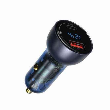 INCARCATOR AUTO Baseus Particular Digital Display QC + PPS- 1 x USB Output 4.5V/5A- 1 x USB Type-C Output 5V/3A- total output 65