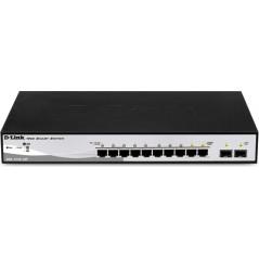 SWITCH PoE D-LINK Smart 8 porturi Gigabit8 PoE) + 2 porturi SFP- IEEE 802.3af/at- carcasa metalica- DGS-1210-10P75lei)