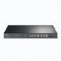 SWITCH TP-LINK 16 porturi Gigabit POE+ 250W total power- 2 combo gigabit SFP- 2 gigabit non-PoE RJ45- carcasa metal TL-SG1218M