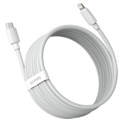 CABLU alimentare si date Baseus Simple Wisdom- Fast Charging Data Cable pt. smartphone- USB Type-C la Lighting iPhone PD 20W2buc