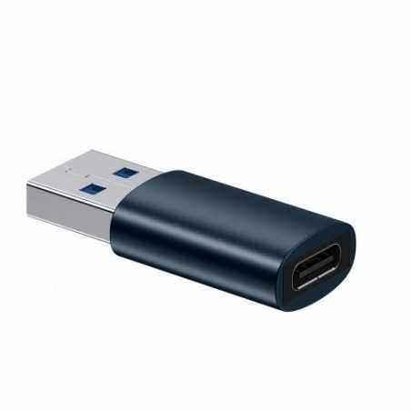 ADAPTOR Baseus Ingenuity Series Mini OTG- USB 3.1T) to USB Type-CM)- corp metalic- albastru ZJJQ000103 timbru verde 0.25 lei) -