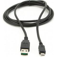 CABLU alimentare si date GEMBIRD- pt. smartphone- USB 2.0T) la Micro-USB 2.0T)conector cu dubla fata)- 1m- premium- conectori au