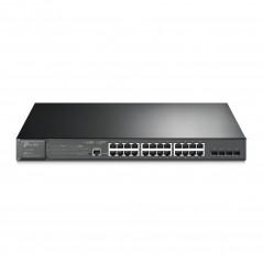 Switch TP-Link cu management L2- 24 Porturi Gigabit POE+- 4 Gigabit SFP Slots- 1 RJ45 Console Port- 1 Micro-USB Console Port TL