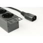 PDU GEMBIRD 1U pt. rack 19 inch- 8 prize Schuko- intrare IEC- max 10 A- on/off- 3 m- EG-PDU-014-C14 TV 8.00 lei)