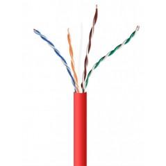 ROLA CABLU UTP GEMBIRD- Cat5e- 305m- Cupru-Aluminiu- Solid- AWG24- red- UPC-5004E-SOL-R