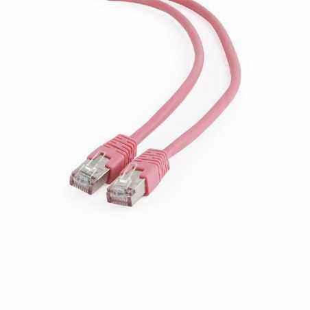 PATCH CORD FTP GEMBIRD Cat6- cupru-aluminiu- 1 m- roz- AWG26- ecranat PP6-1M/ROi)