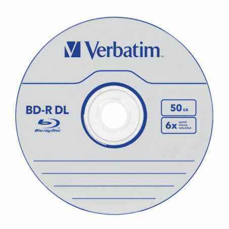 BLANCURI Verbatim BD-R VERBATIM DL 6X 50GB WHITE BLUE 10SP- 43746
