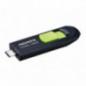 MEMORIE USB Type-C 3.2 ADATA 128 GB- retractabila- carcasa plastic- negru / verde ACHO-UC300-128G-RBK/GN TV 0.03 lei)
