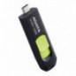MEMORIE USB Type-C 3.2 ADATA 128 GB- retractabila- carcasa plastic- negru / verde ACHO-UC300-128G-RBK/GN TV 0.03 lei)