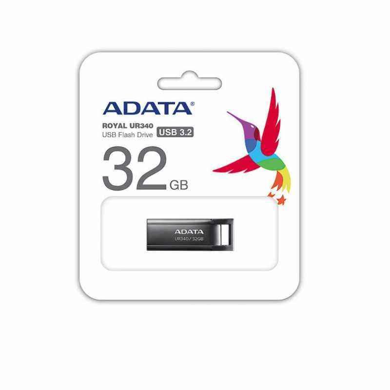 MEMORIE USB 3.2 ADATA UR340 32GB BLACK METALIC- AROY-UR340-32GBK