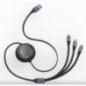CABLU alimentare si date Baseus Bright Mirror 2 One-for-three Retractable- pt. smartphone- USB la Micro-USB + Lightning Iphone +