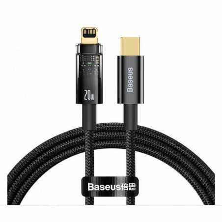 CABLU alimentare si date Baseus Explorer- Fast Charging Data Cable pt. smartphone- USB Type-C la Lightning Iphone 20W- 2m- Auto