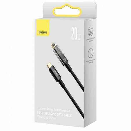 CABLU alimentare si date Baseus Explorer- Fast Charging Data Cable pt. smartphone- USB Type-C la Lightning Iphone 20W- 2m- Auto