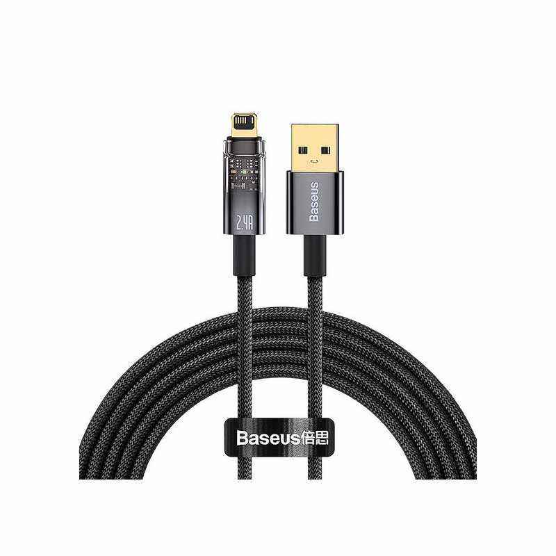 CABLU alimentare si date Baseus Explorer- Fast Charging Data Cable pt. smartphone- USB la Lightning Iphone 2.4A- 1m- Auto Power-