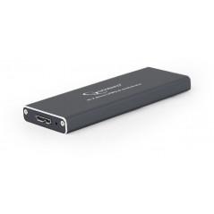 RACK extern GEMBIRD- pt. SSD- M.2- M.2- interfata PC USB 3.0- aluminiu- argintiu- EE2280-U3C-01)