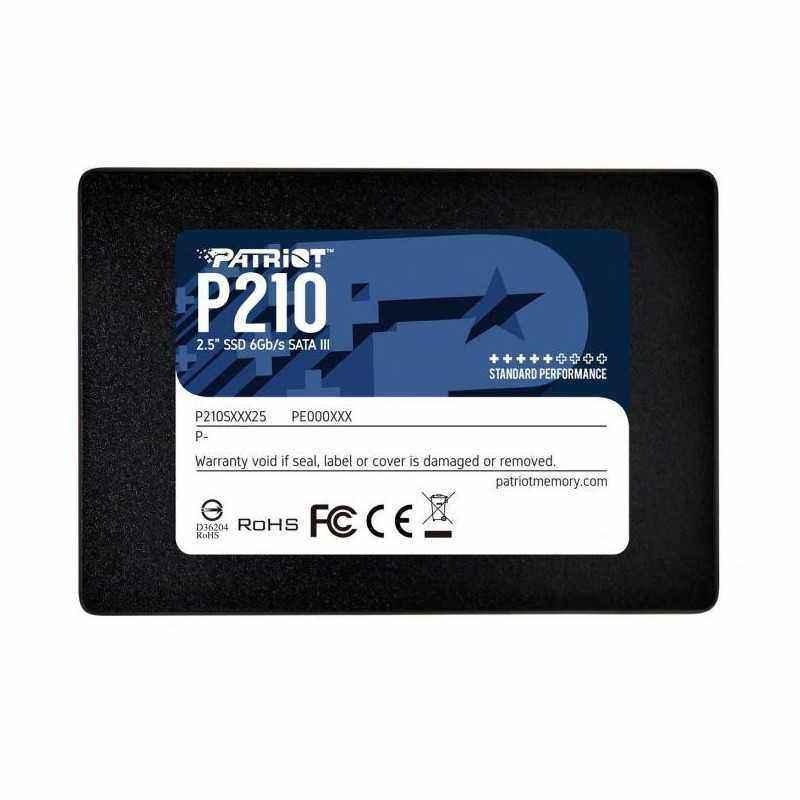 SSD PATRIOT P210- 256GB- 2.5 inch- S-ATA 3- 3D TLC Nand- R/W: 500/400 MB/s- P210S256G25