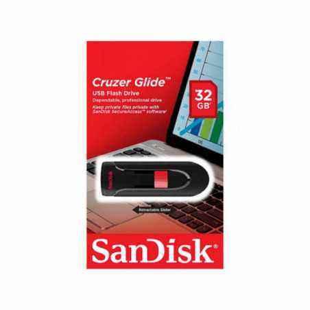 MEMORIE USB 2.0 SANDISK 32 GB- retractabila- carcasa plastic- negru- SDCZ60-032G-B35 TV 0.03 lei)