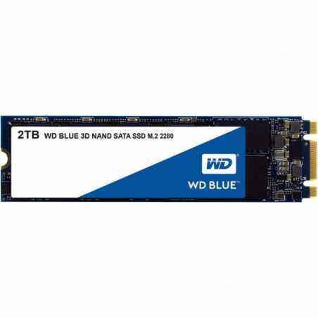 SSD WD- Blue- 2 TB- M.2- S-ATA 3- 3D Nand- R/W: 560/530 MB/s- WDS200T2B0B