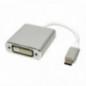 CABLU video SPACER- adaptor USB 3.1 Type-CT) la DVI-I DLM)- 15cm- rezolutie maxima 4K UHD3840 x 2160) la 30 Hz- silver- SP-CM-DV