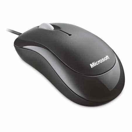 MOUSE MICROSOFT- Basic- PC sau NB- cu fir- USB- optic- 800 dpi- butoane/scroll 3/1- - negru- 4YH-00007 TV 0.18lei)