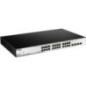 SWITCH PoE D-LINK Smart 24 porturi Gigabit24 poE) + 4 porturi Combo SFP- IEEE 802.3af/at- carcasa metalica- rackabil- DGS-1210-