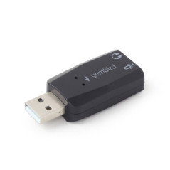 Placa de sunet premium, USB, Gembird Virtus Plus, conectori Jack 3.5 mm