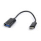OTG Adaptor Gembird USB-C (T) 2.0 la USB-A (M) negru