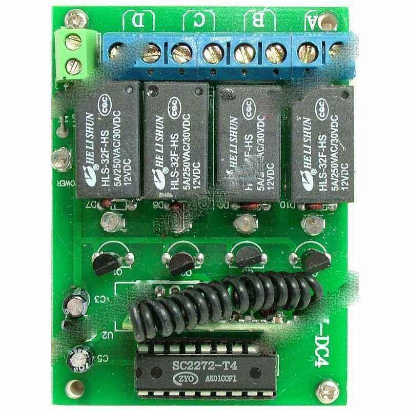 Receptor pentru automatizari, 4 canale