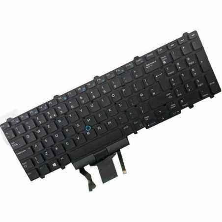 Laptop keyboard for Dell Latitude 15 E5550 E5570 E5580 E5590 E5710 Precision 15 3530 pointer no frame model UK
