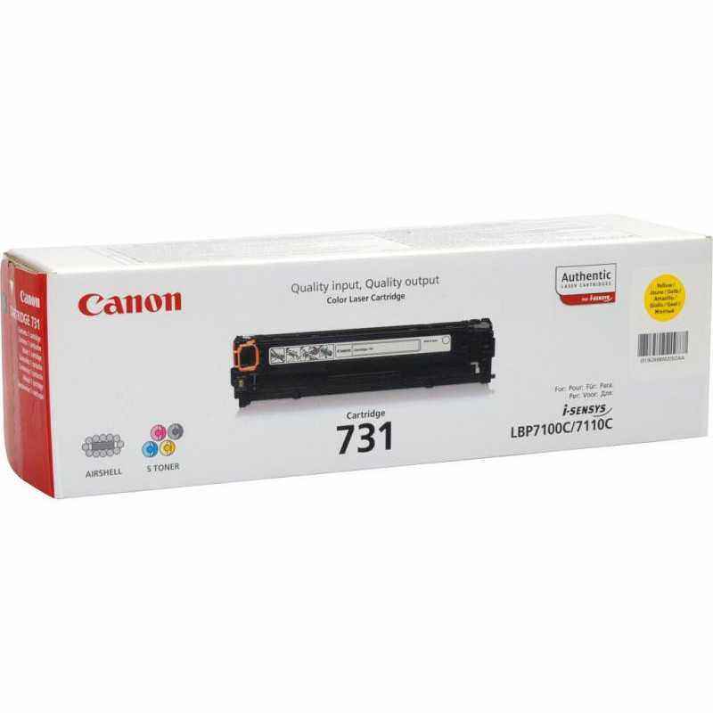 Toner Original Canon Yellow- CRG-731Y- pentru LBP-7100-LBP-7110-MF-8230-MF-8280-MF-623-MF-628- 1.5K- incl.TV 0.8 RON- CR6269B002