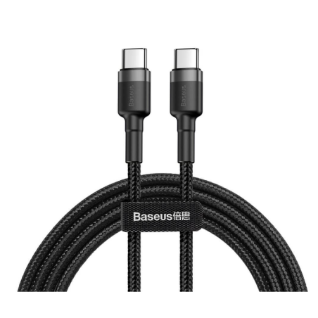 CABLU alimentare si date Baseus Cafule- Fast Charging Data Cable pt. smartphone- USB Type-C la USB Type-C PD2.0 20V/5A- brodat-