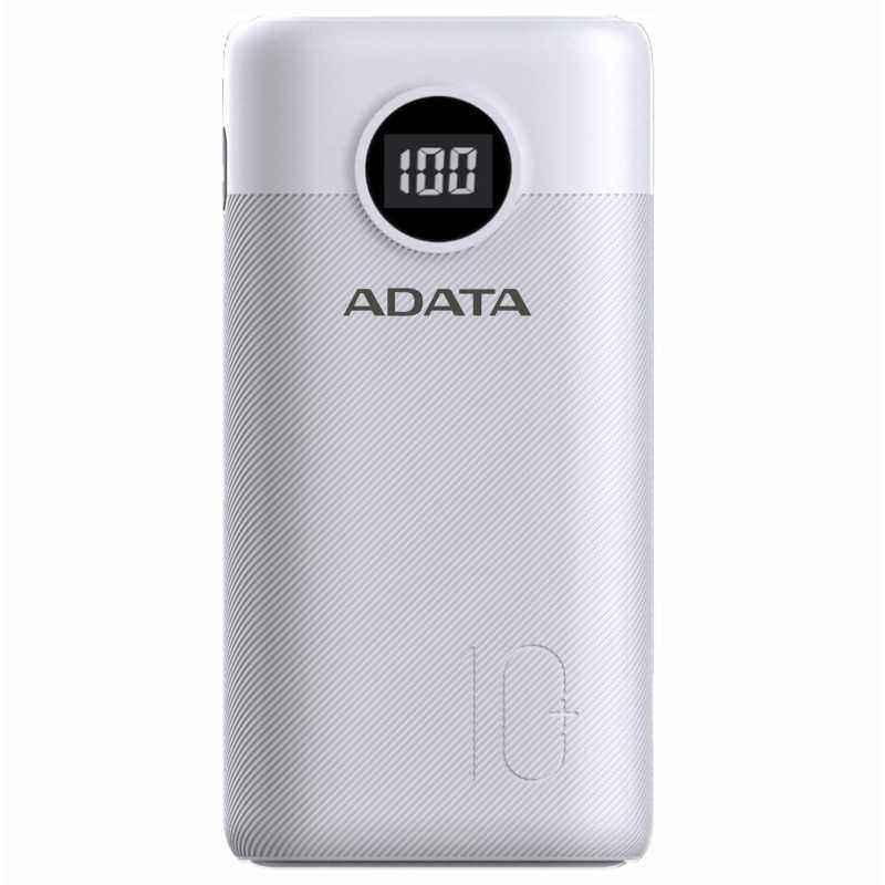 POWER BANK ADATA 10000mAh- Quick Charge 3.0 + PD 22.5W- 2 x USB , 1 x USB-C- digital display pt. status baterie- P10000QCD 10.00