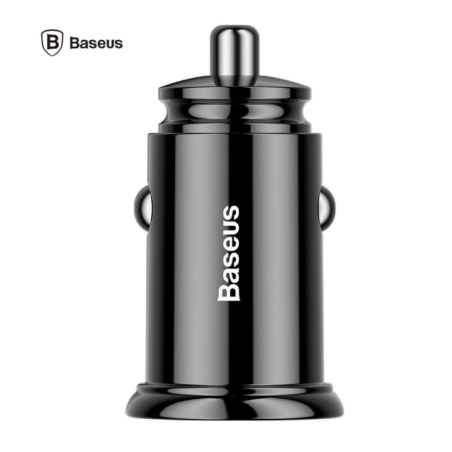 INCARCATOR AUTO Baseus Circular Plastic PPS- 1 x USB Output 4.5V/5A- 1 x USB Type-C Output 5V/3A- total output 30W- pt. bricheta
