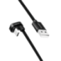 CABLU alimentare si date LOGILINK- pt. smartphone- USB 2.0- USB Type-CT) la USB-AT) la 180 grade- 3m- 2 x ecranat- aluminiu- neg