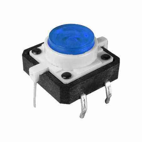 Intrerupator, cu led fara retinere - 11x15x12 mm