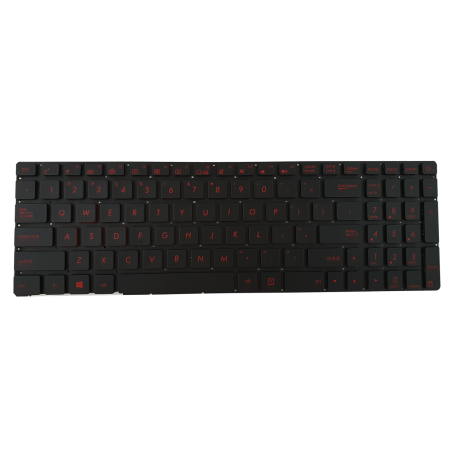 Tastatura laptop pentru ASUS G551JW BLACK with RED BACKLIT