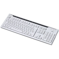 Keyboard Fujitsu KB500 D Slimline, USB, alba, germana, resigilata