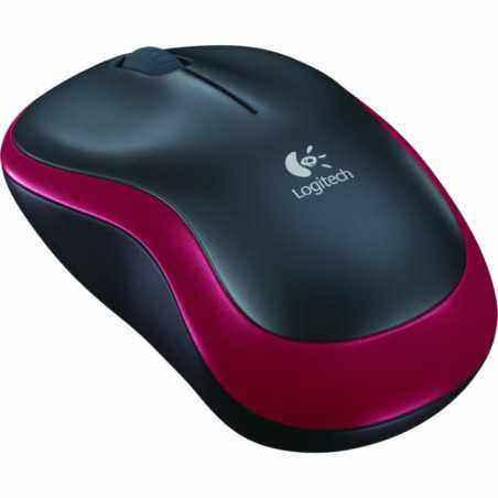 MOUSE LOGITECH- M185- PC sau NB- wireless- 2.4GHz- optic- 1000 dpi- butoane/scroll 3/1- - rosu- 910-002240 TV 0.18lei)
