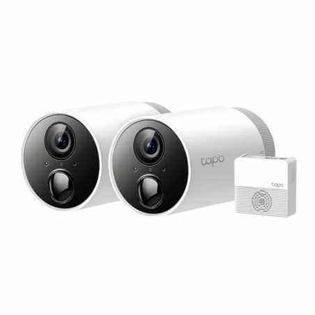 CAMERA IP Exterior TP-LINK- Set 2 buc + Hub- IP66- dist. IR 15 m- tip lentila fixa 3.15 mm- 2 Mpx- RJ-45 + wireless- microfon-
