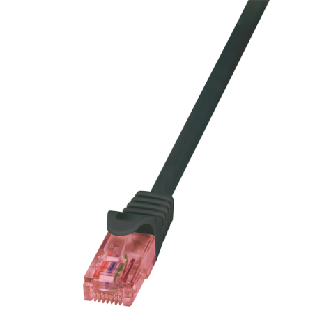 PATCH CORD UTP LOGILINK Cat6- LSZH- cupru- 1 m- negru- AWG26- CQ2033Ui)