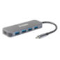 HUB extern D-LINK- porturi 3 x SuperSpeed USB 3.0- 1 x with Quick Charge- 1 x USB-CThunderbolt 3) port with data sync 60W- conec