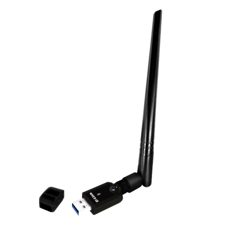 ADAPTOR RETEA D-LINK AC1300- extern wireless 2.4 GHz - 5 GHz- USB 3.0- port- antena externa 5 dBi x 1- DWA-185 TV 0.18lei)